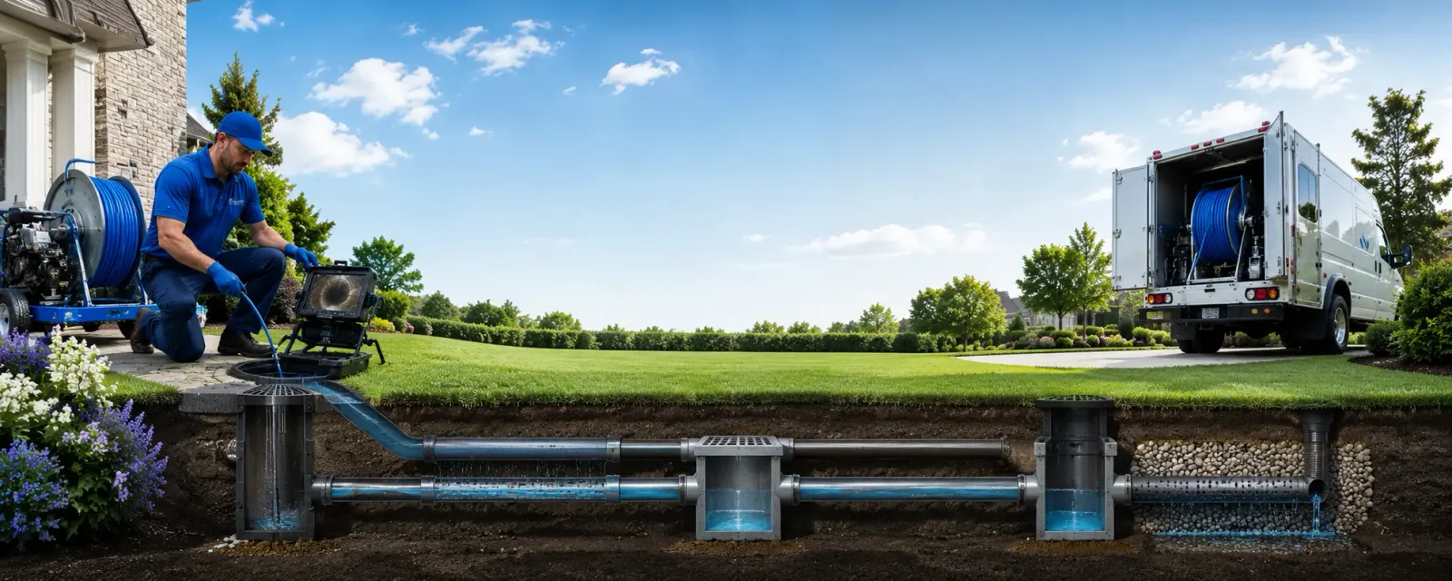 Outdoor drain cleaning information for Gerry, NY